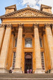 Blenheim Palace, the largest non-royal aristocratic residence in Great Britain, built by Queen Anne