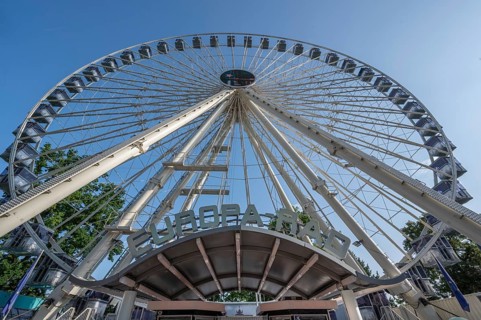Ferris wheel at the Erlangen Bergkirchweih, traditional twelve-day folk festival, Erlangen, Middle