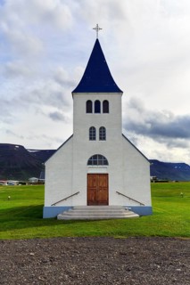 Hofsoskirkja, church in Hofsos, Tröllaskagi peninsula, North Iceland, Iceland