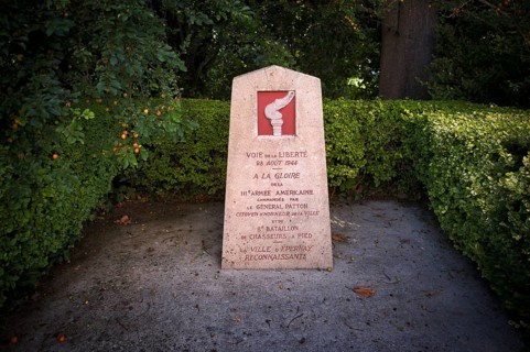 Memorial Voie de la Liberté, memorial stone to the liberation of Épernay on 28 August 1944 by the
