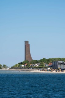 Naval memorial, beach, Laboe, Baltic seaside resort, fjord, Baltic Sea, North Frisia,