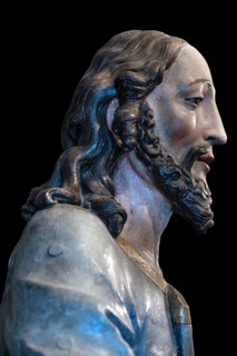 Palmesel, detail of Jesus, created in 1767, Städtisches Museum, Krummebergstr. 30, Überlingen,