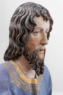 Figure of Christ, detail of the palm donkey, around 1490, St John's parish church, Biberacher Str.