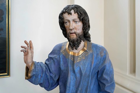 Figure of Christ, detail of the palm donkey, around 1490, St John's parish church, Biberacher Str.