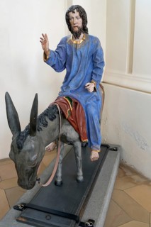 Palmesel, around 1490, parish church of St John, Biberacher Str. 6, Ummendorf, district of
