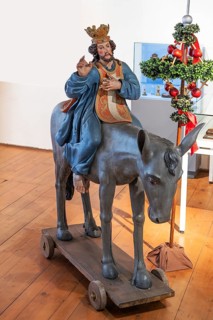 Baroque palm donkey, around 1700, Museum im Kornhaus, Hauptstr. 40, Bad forest lake,