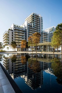 Luxury flats by the sea, architect Renzo Piano, Petit Portier, Monte Carlo, Cote d'Azur, Monaco