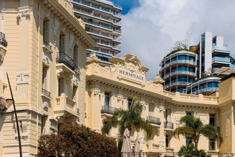 Luxury hotel, Monte Carlo, Cote d'Azur, Monaco