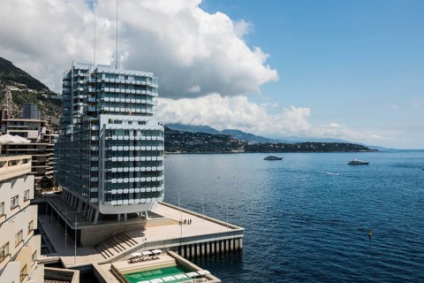 Luxury flats by the sea, architect Renzo Piano, Petit Portier, Monte Carlo, Cote d'Azur, Monaco
