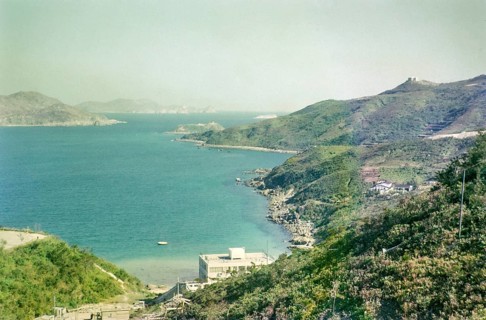 Coastline landscape at Yau Yue Wan, Port Shelter, New Territories coast, Hong Kong, Asia 1965