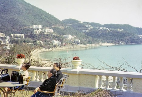 View of bay from Repulse Bay Hotel garden terrace, Repulse Bay, Hong Kong, Asia 1964