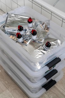 10 litre water bag, for storing drinking water at home, as an emergency reserve in the event of a