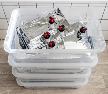 10 litre water bag, for storing drinking water at home, as an emergency reserve in the event of a