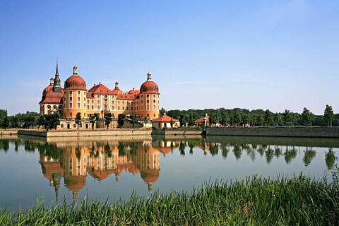 Moritzburg Castle, picturesque, baroque castle, Saxony, Germany