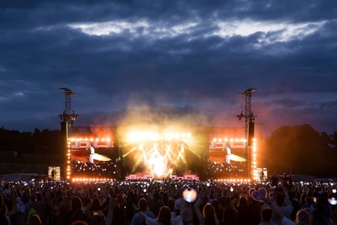 J-Hope at the Lollapalooza Festival in the Olympiastadion and on the Maifeld, Berlin, 13.07.2025