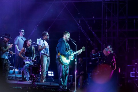 Justin Timberlake at the Lollapalooza Festival in the Olympiastadion and on the Maifeld, Berlin,