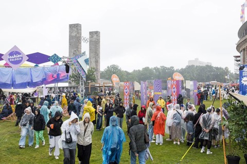 Fashionpalooza at the Lollapalooza Festival in the Olympiastadion and on the Maifeld, Berlin, 12.07