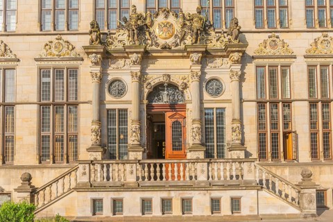 Two-part staircase to the Schütting House, Bremen Chamber of Commerce and Industry and Chamber of