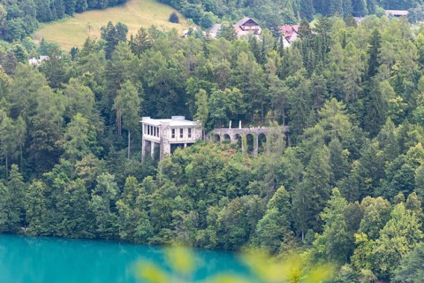 Belvedere pavilion above Lake Bled, was once a tea pavilion for head of state Tito, Bled, Upper