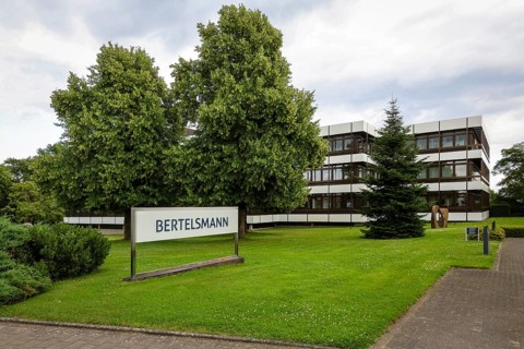 Gütersloh, North Rhine-Westphalia, Germany - BERTELSMANN, Head Office of Bertelsmann SE & Co. KGaA.