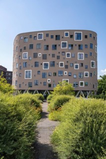 GZT Gästehaus der Universitätsklinik Tübingen, moderne Architektur, Baden-Württemberg, Deutschland