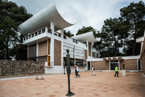 Museum, Fondation Maeght, artist Alberto Giacometti, St. Paul de Vence, Provence Alpes Côte d'Azur,