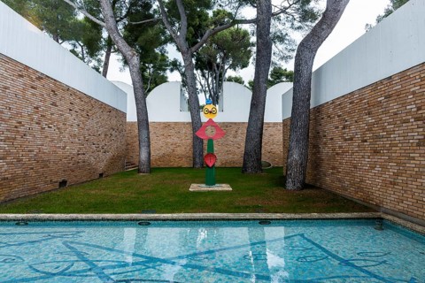 Museum, Fondation Maeght, artist Georges Braque, St. Paul de Vence, Provence Alpes Côte d'Azur,