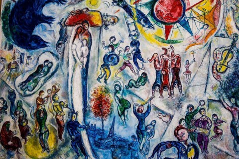 Museum, Fondation Maeght, artist Marc Chagall, St. Paul de Vence, Provence Alpes Côte d'Azur, South