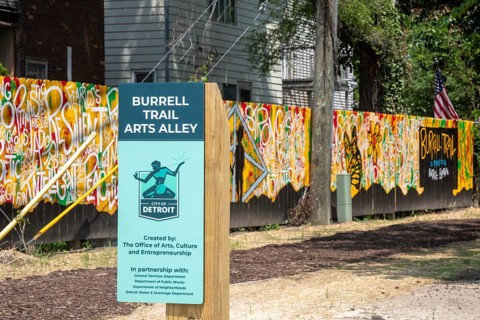 Detroit, Michigan - The city of Detroit is opening nine 'Arts Alleys' in neighborhoods around the