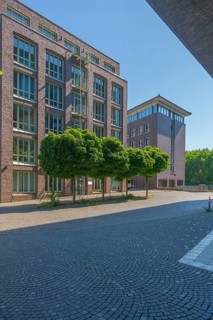 New buildings on Alte Neustadt, Willis Towers Watson, residential, offices, large windows, group of