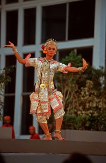 Thai drama performance, Bangkok, Thailand, December 2002, vintage, retro, old, historical