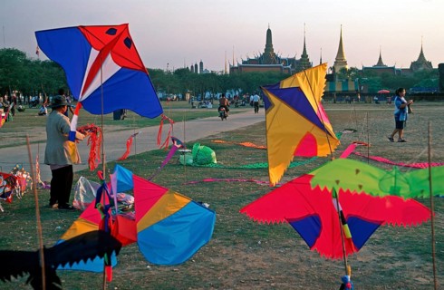 Dragons are available for sale, Bangkok, Thailand, December 2002, vintage, retro, old, historic