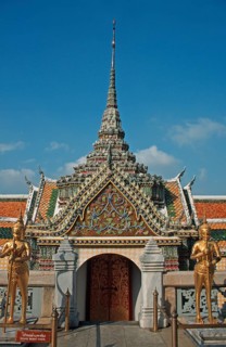 Gate, Grand Palace, Bangkok, Thailand, December 2002, vintage, retro, old, historic
