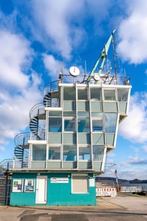 The regatta tower at Lake Baldeney in Essen, as part of the European Capital of Culture Year, RUHR