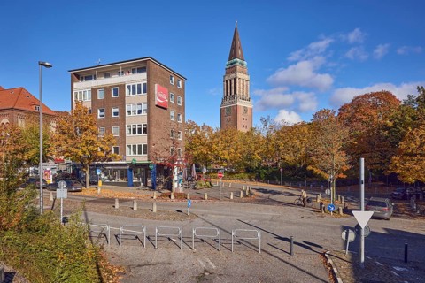Residential and commercial buildings, brick buildings, brick architecture, general architecture,