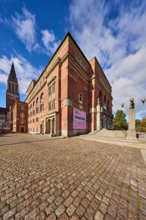 Opera house, architect Christian Heinrich Seeling, art nouveau style, brick building, brick