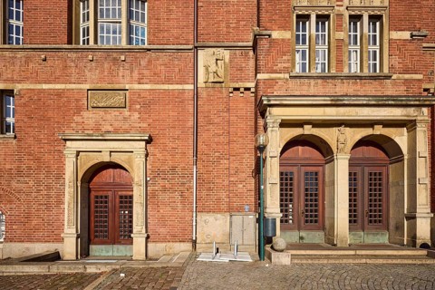 Opera house, architect Christian Heinrich Seeling, art nouveau style, brick architecture, historic