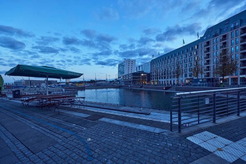 Boat harbor, water area, general architecture, commercial building, modern architecture, outdoor