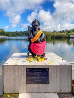 Statue sculpture of war deity Muruga, son of Shiva and Parvati, also revered as the god of the