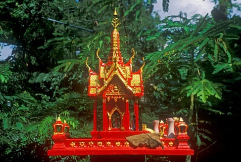 Haunted house, Krabi, Thailand, December 2002, vintage, retro, old, historic