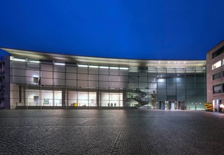 Neues Museum, State Museum of Art and Design in the evening, Luitpoldstr. 5, Nuremberg, Middle