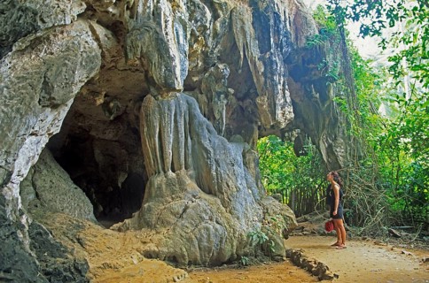 Limestone rock, Railay, two years in front of the tsunami, Krabi, Thailand, December 2002, vintage,