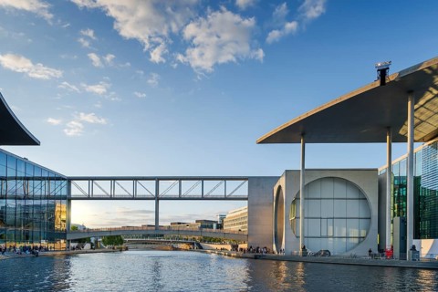 Marie-Elisabeth-Lüders-Haus on the Spree in the government district, Berlin