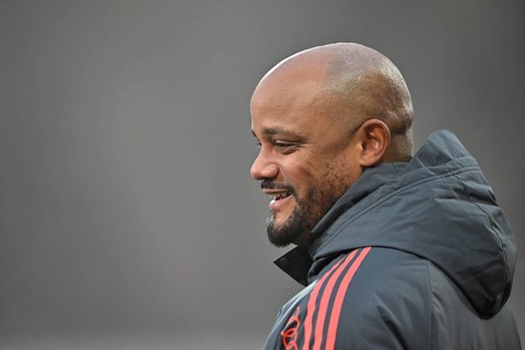 Coach coach Vincent Kompany FC Bayern Munich FCB portrait smiling Voith-Arena, Heidenheim,