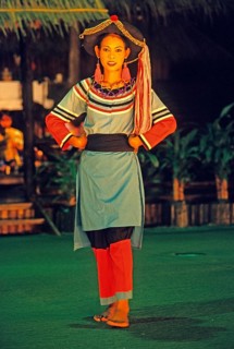 Traditional dance, Ko Phuket, Thailand, December 2002, vintage, retro, old, historical