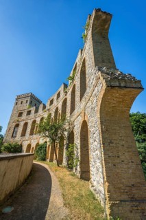Norman tower with the wall of a Roman theatre, Sanssouci, Potsdam