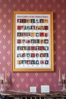 Canton, Ohio - A chart of all of America's first ladies at the First Ladies National Historic Site