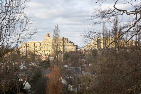 Dawson's Heights or Dawson Heights housing estate, East Dulwich, south London, England, UK