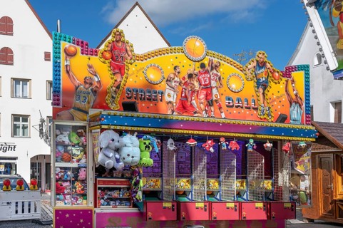 Good luck at the city festival on the market square, Oberer Markt, Hersbruck, Middle Franconia,