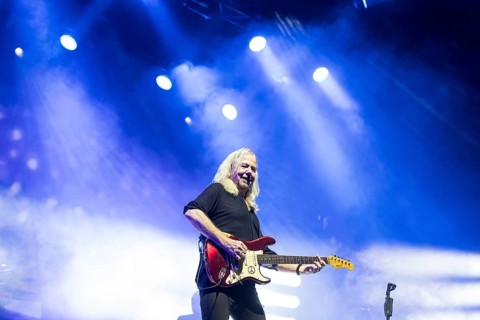 Bernd Römer, guitarist from Karat live on 50 years of KARAT tour in Berlin's Max-Schmeling-Halle on